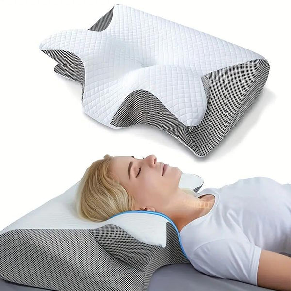 Contoured Butterfly Pillow with Built-in Armrests - Halri