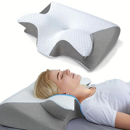 Contoured Butterfly Pillow with Built-in Armrests - Halri