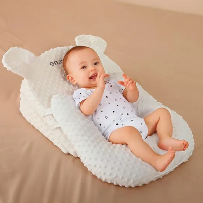 Soft Baby Sleep Pillow: Safe Anti Roll Support - Halri