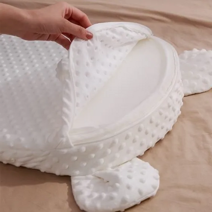Soft Baby Sleep Pillow: Safe Anti Roll Support