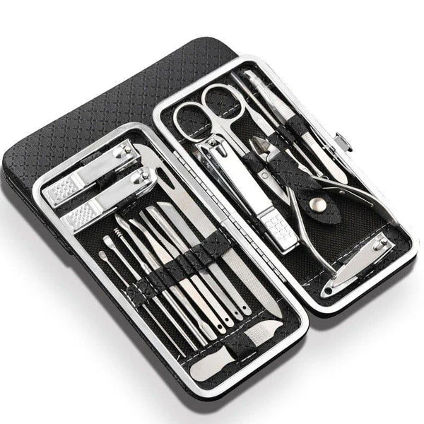 Premium 19 Piece Nail Care Manicure Kit Set - Halri