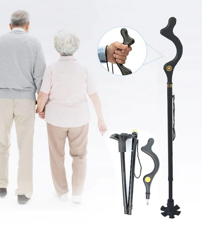 Ergonomic Walking Stick for Elderly Support - Halri