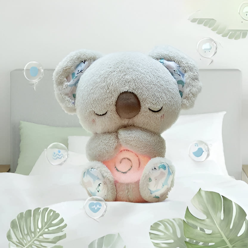 Soothing Calming Koala Plush Toy with Sounds and Lights