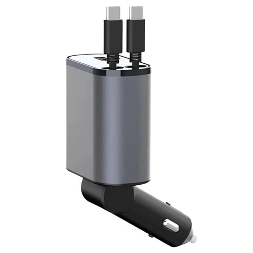 Compact 4 Port USB Car Charger