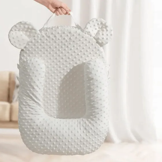 Soft Baby Sleep Pillow: Safe Anti Roll Support