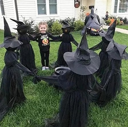 Glowing Witch Yard Decoration Stake