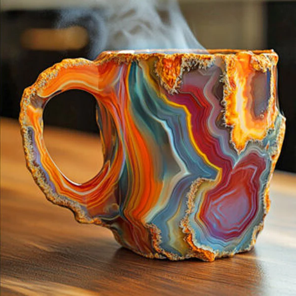 Sparkling Gemstone Design Coffee Mug