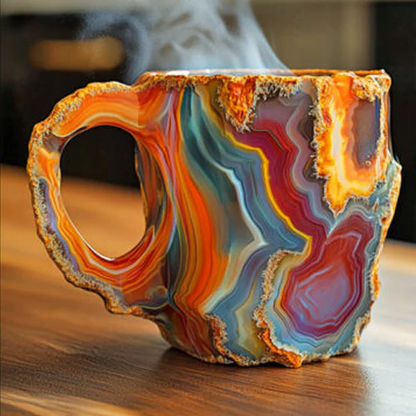 Sparkling Gemstone Design Coffee Mug