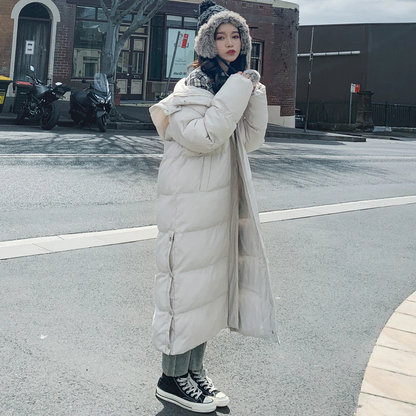 Warm Quilted Parka Coat for Women