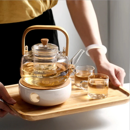 Clear Thermal Borosilicate Glass Teapot