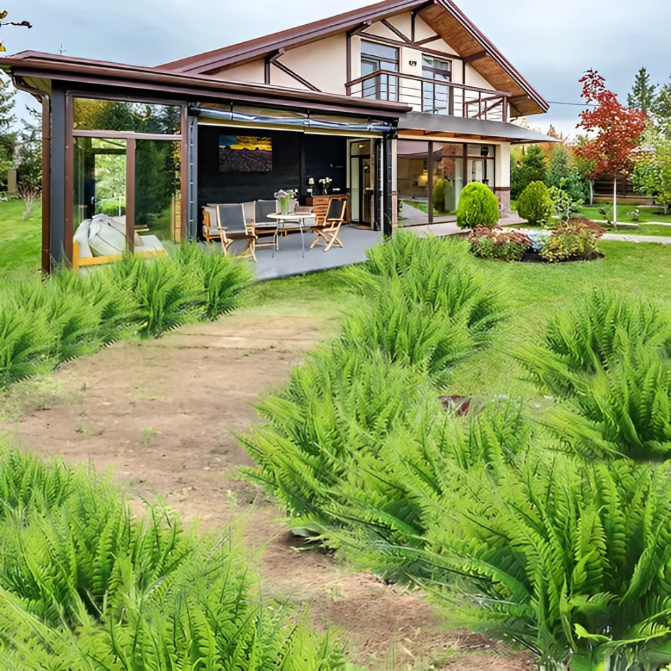 Durable Outdoor Artificial Fern Plant