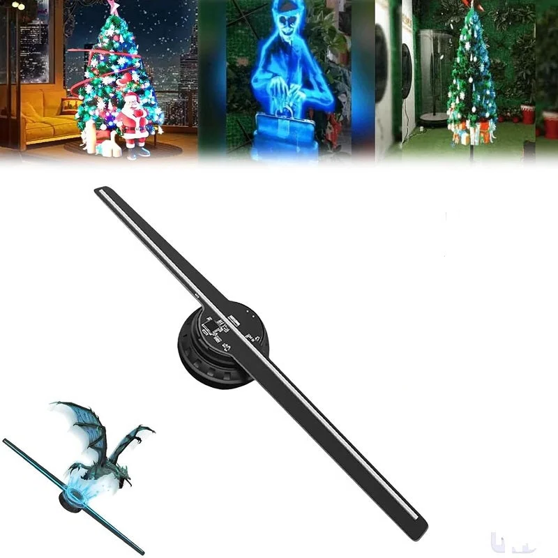 Colorful Holographic LED Fan Light Show - Halri