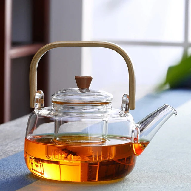 Clear Thermal Borosilicate Glass Teapot - Halri