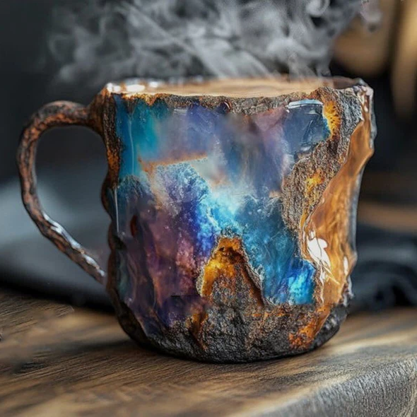 Sparkling Gemstone Design Coffee Mug