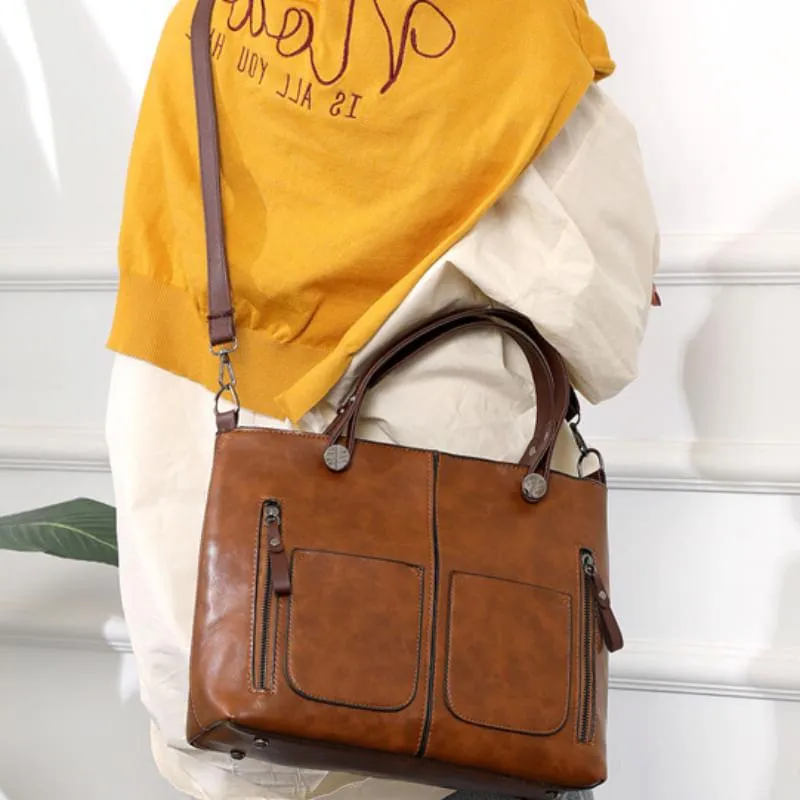 Luxurious Genuine Leather Handbag