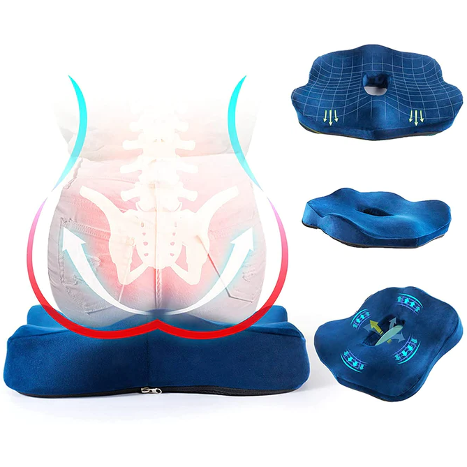 Comfortable Supportive Foam Chair Cushion for Back Pain - Halri