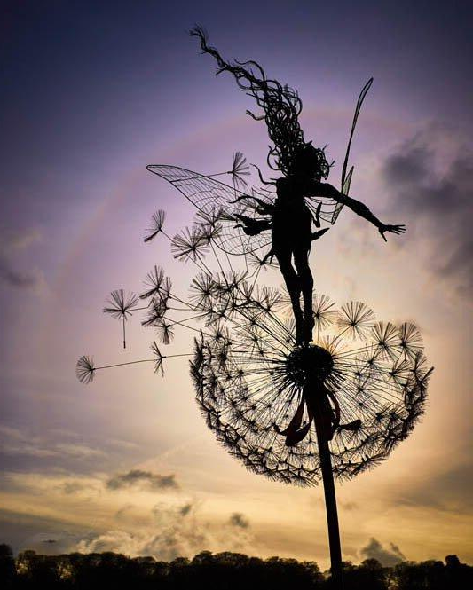 Whimsical Fairy Garden Decor Statue