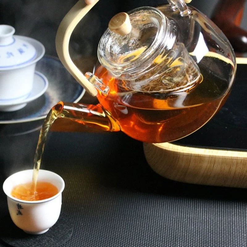 Clear Thermal Borosilicate Glass Teapot