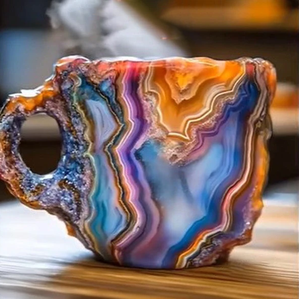 Sparkling Gemstone Design Coffee Mug