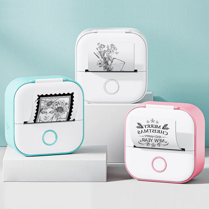 Compact Wireless Label Photo Printer for Home