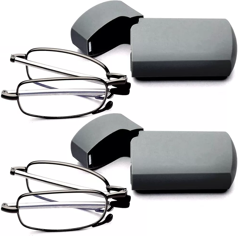 Compact Travel Reading Glasses With Storage Case