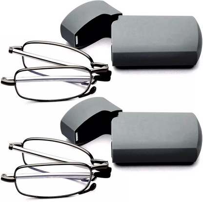 Compact Travel Reading Glasses With Storage Case