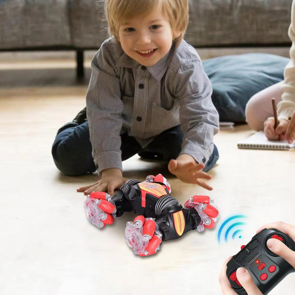 Turbo 2-in-1 RC Stunt Car with Dual Control - Halri