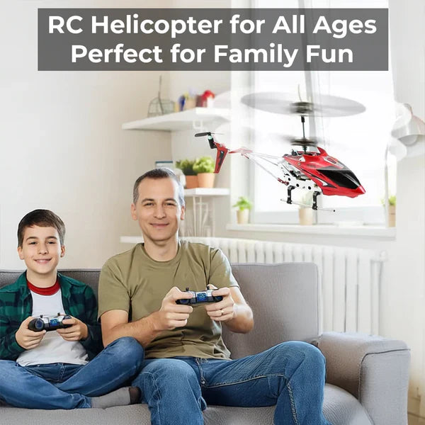 Red Durable Small Remote Control Helicopter with Gyro