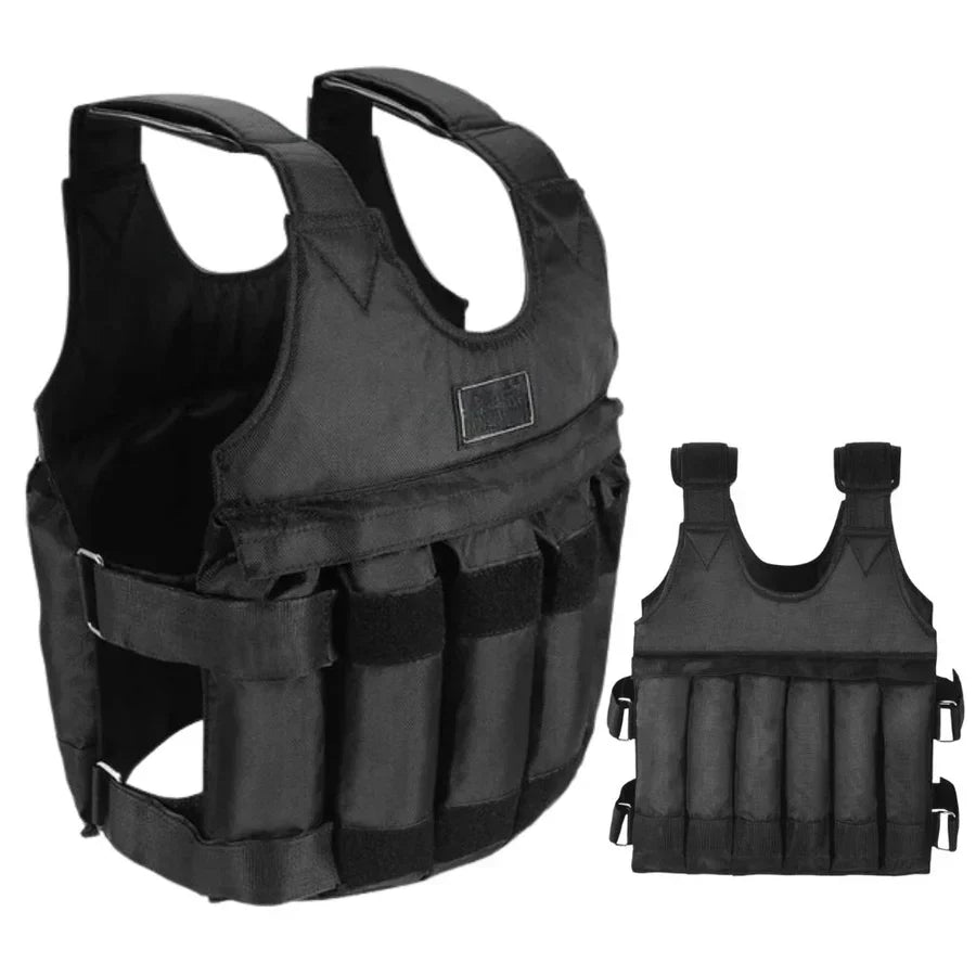 Heavy Duty 110lb Weighted Fitness Training Vest - Halri