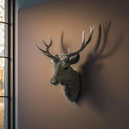 Rustic Wooden Deer Antler Wall Decoration