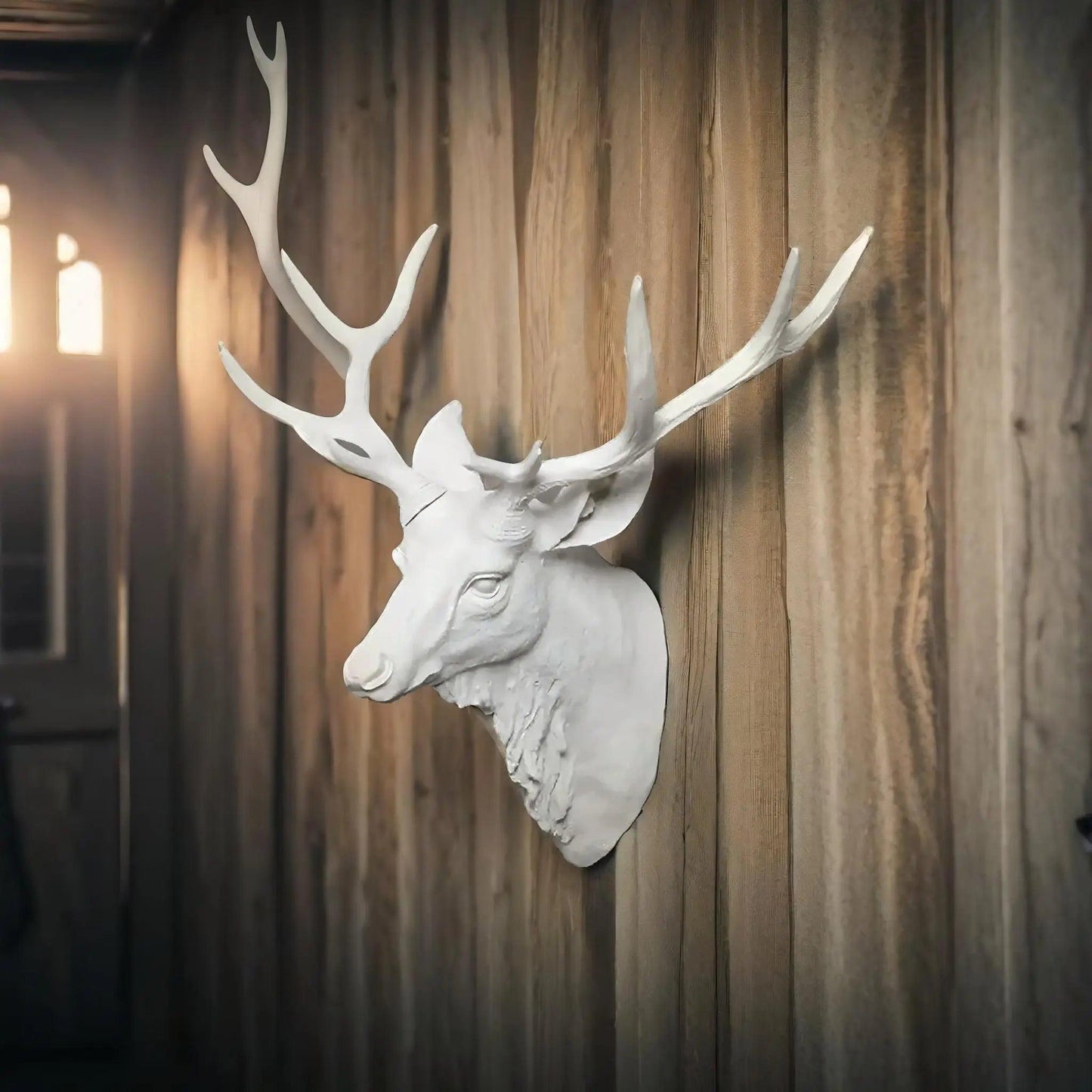 Rustic Wooden Deer Antler Wall Decoration