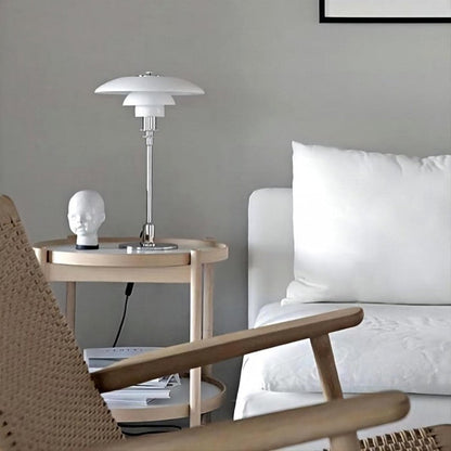 Stainless Steel Multilayer Glass Table Lamp Modern Design