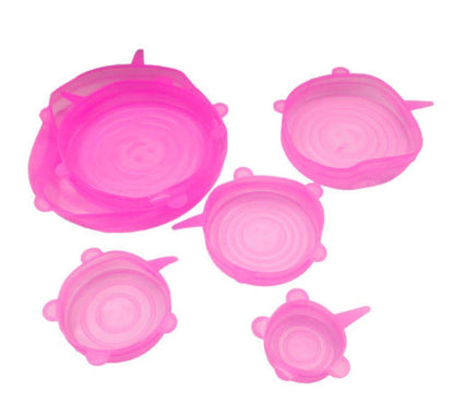 Leakproof Silicone Kitchen Storage Lids (6 Pack)