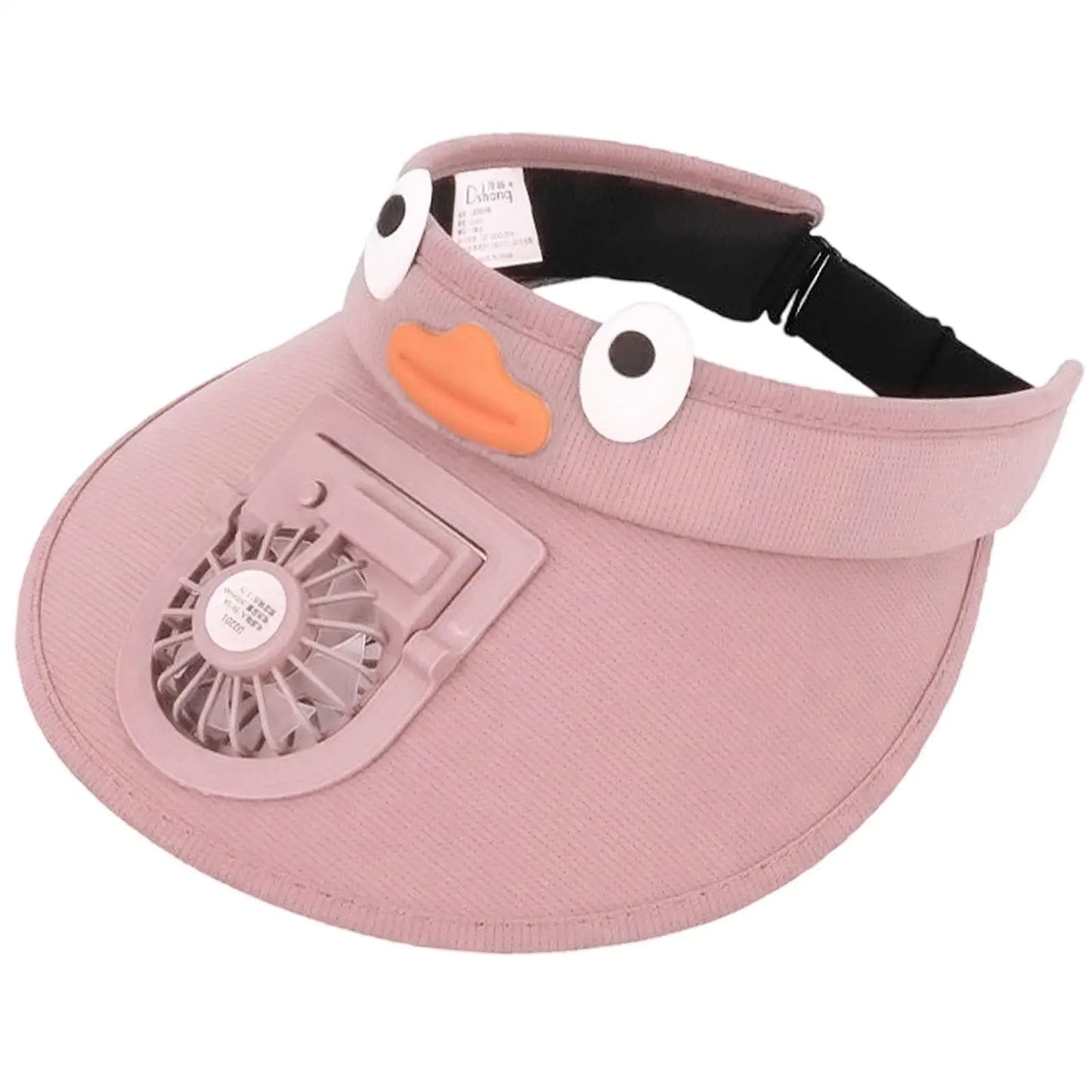 Children's Summer Sun Shade Cap with Breezy Fan