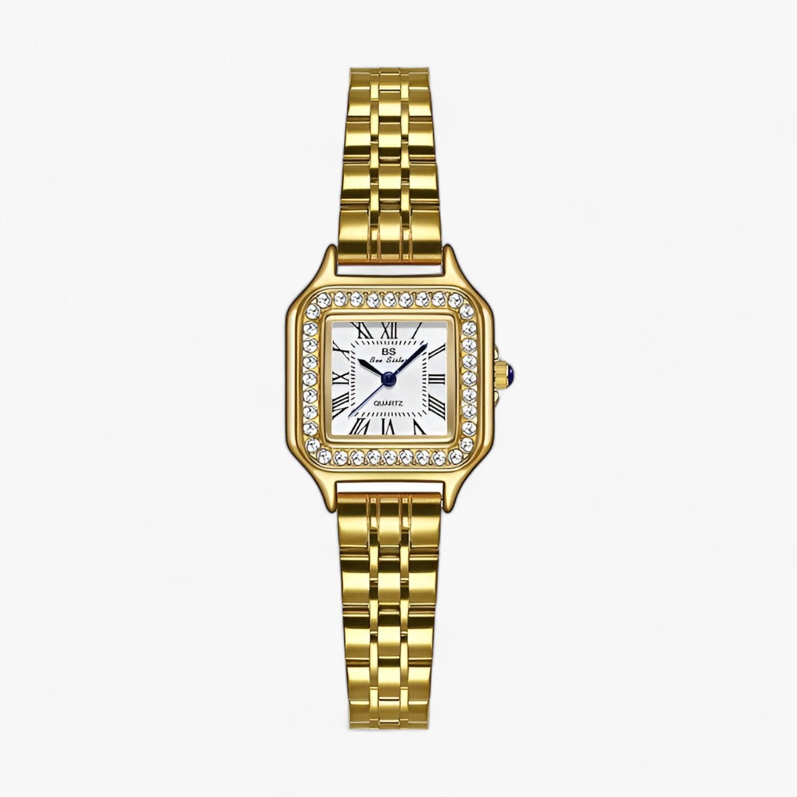 Simple Silver Metal Wristwatch Slim Design - Halri
