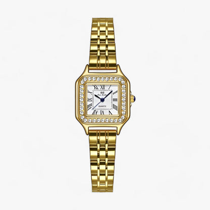 Simple Silver Metal Wristwatch Slim Design - Halri