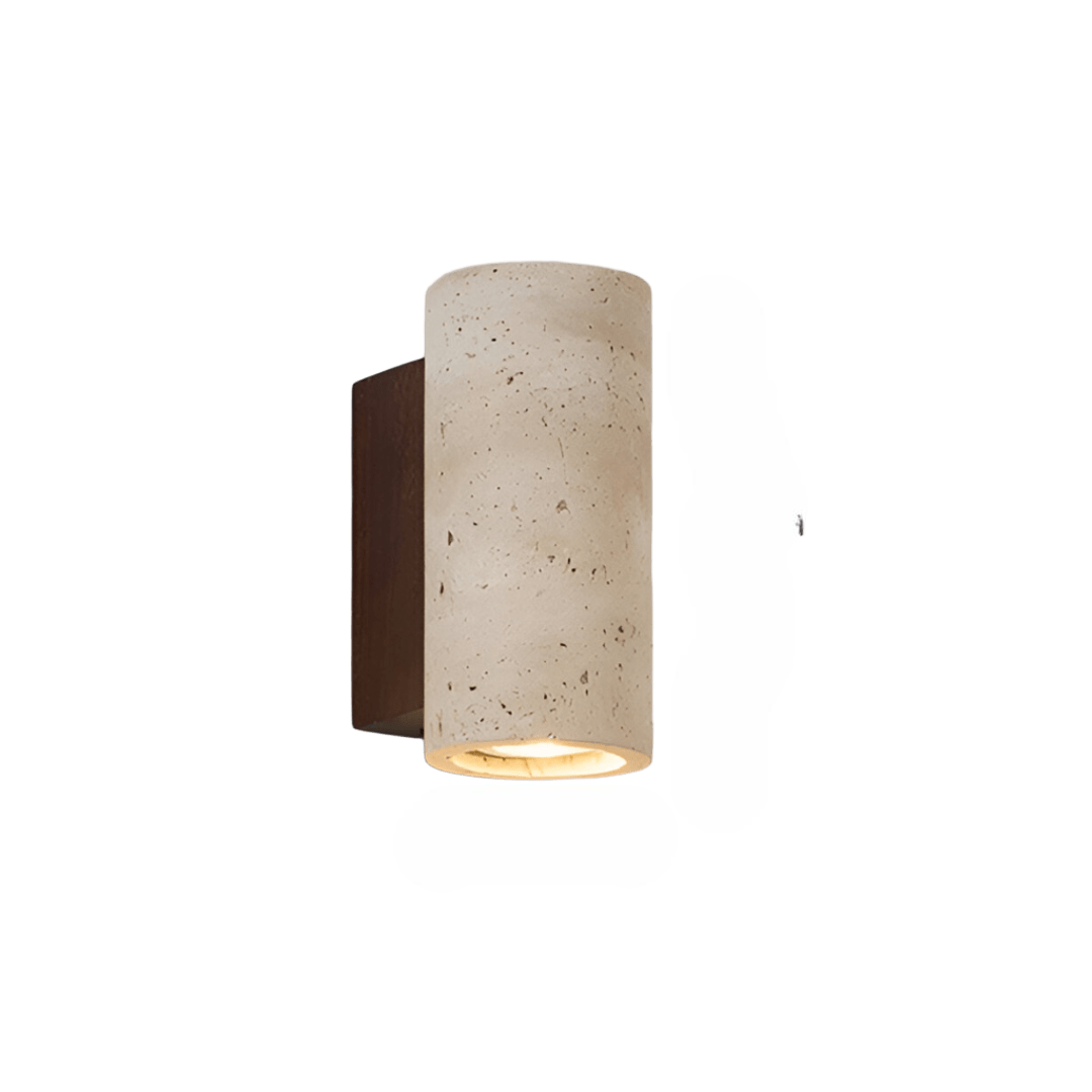 Natural Stone Wall Light in Simple Tube Design - Halri