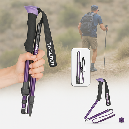 Lightweight Collapsible Hiking Sticks for Trekking & Walking