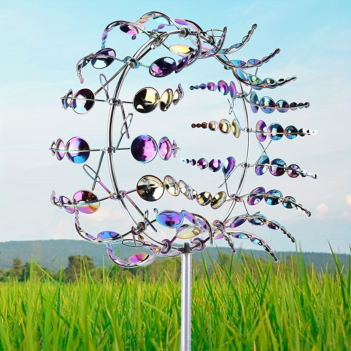 Modern Metal Outdoor Wind Chime Sculpture