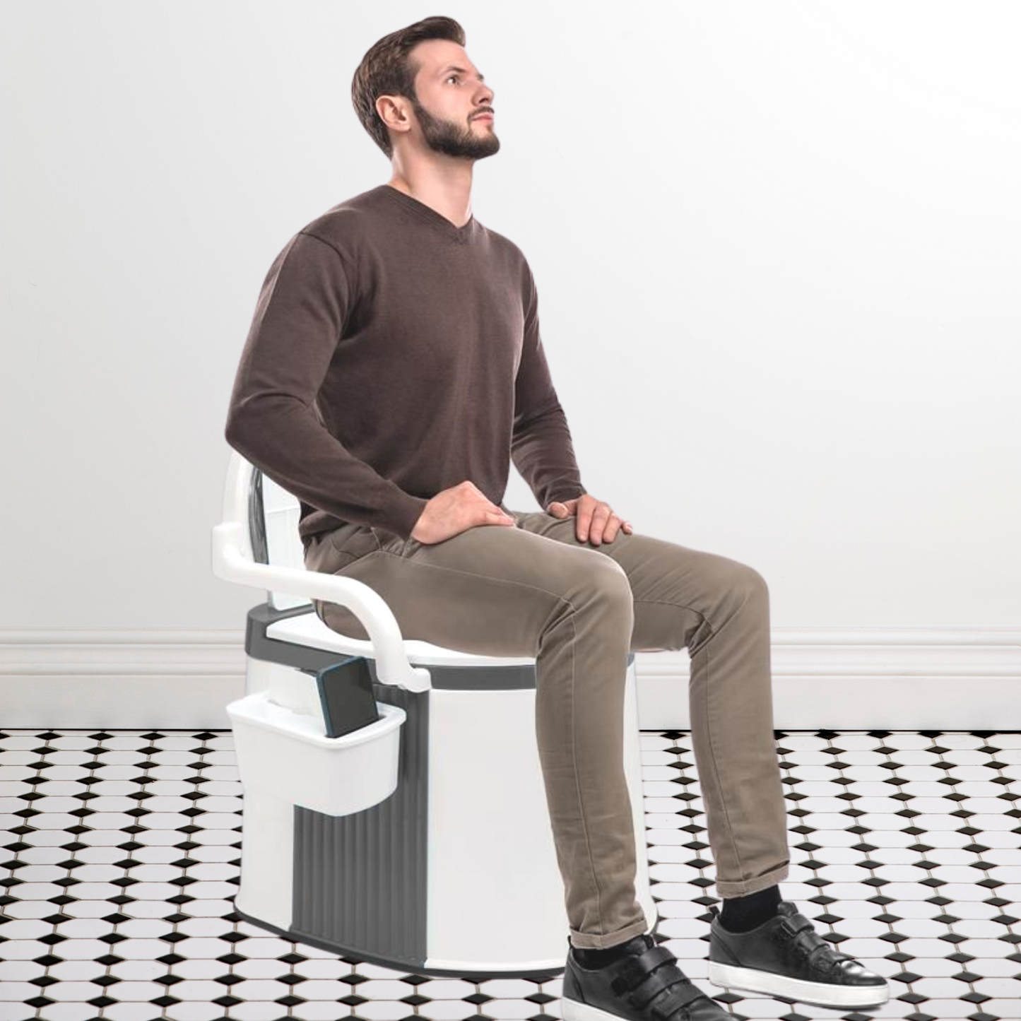 Compact Travel Toilet with Handles for Adults - Halri