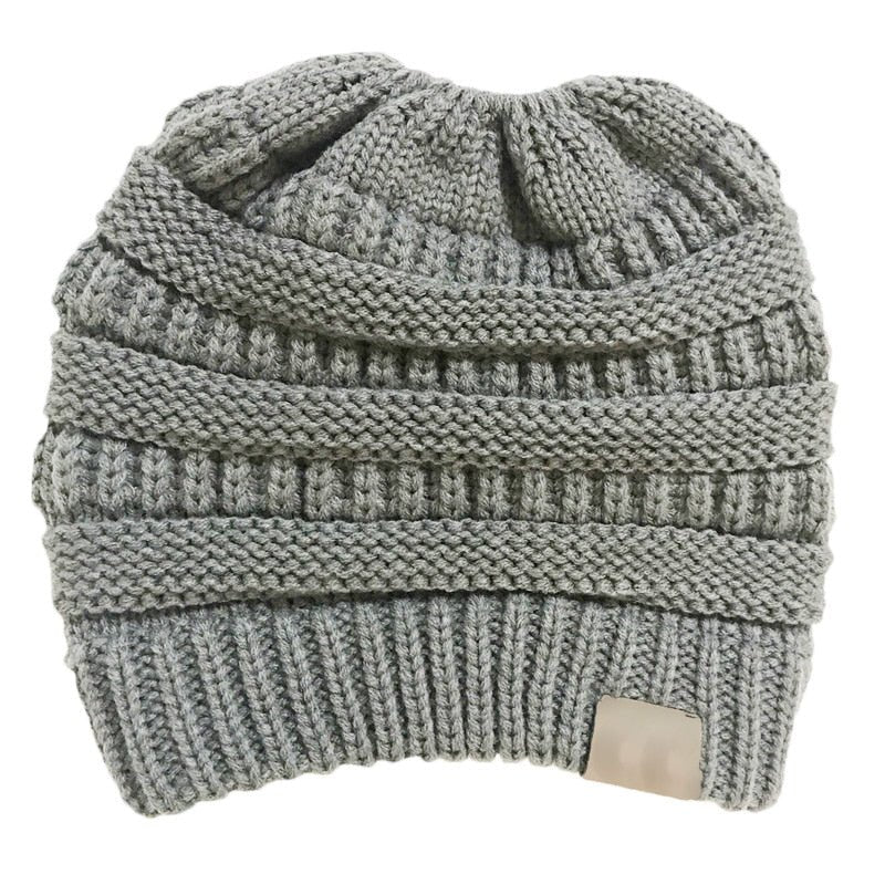 Slouchy Ponytail Winter Hat