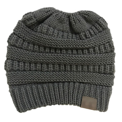 Slouchy Ponytail Winter Hat