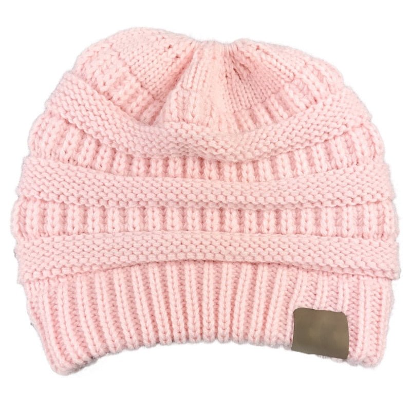 Slouchy Ponytail Winter Hat