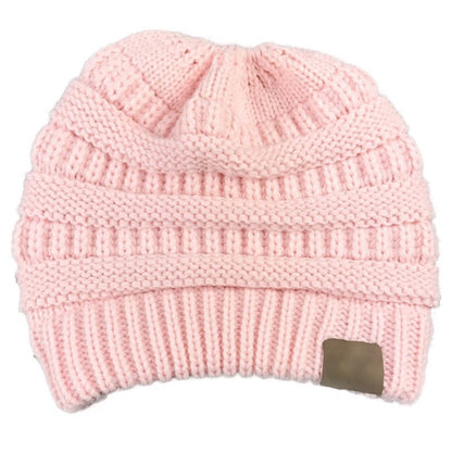 Slouchy Ponytail Winter Hat