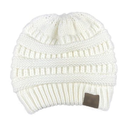 Slouchy Ponytail Winter Hat