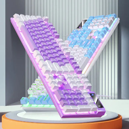 Vibrant Colorful Gaming Keyboard with LED Backlight - Halri