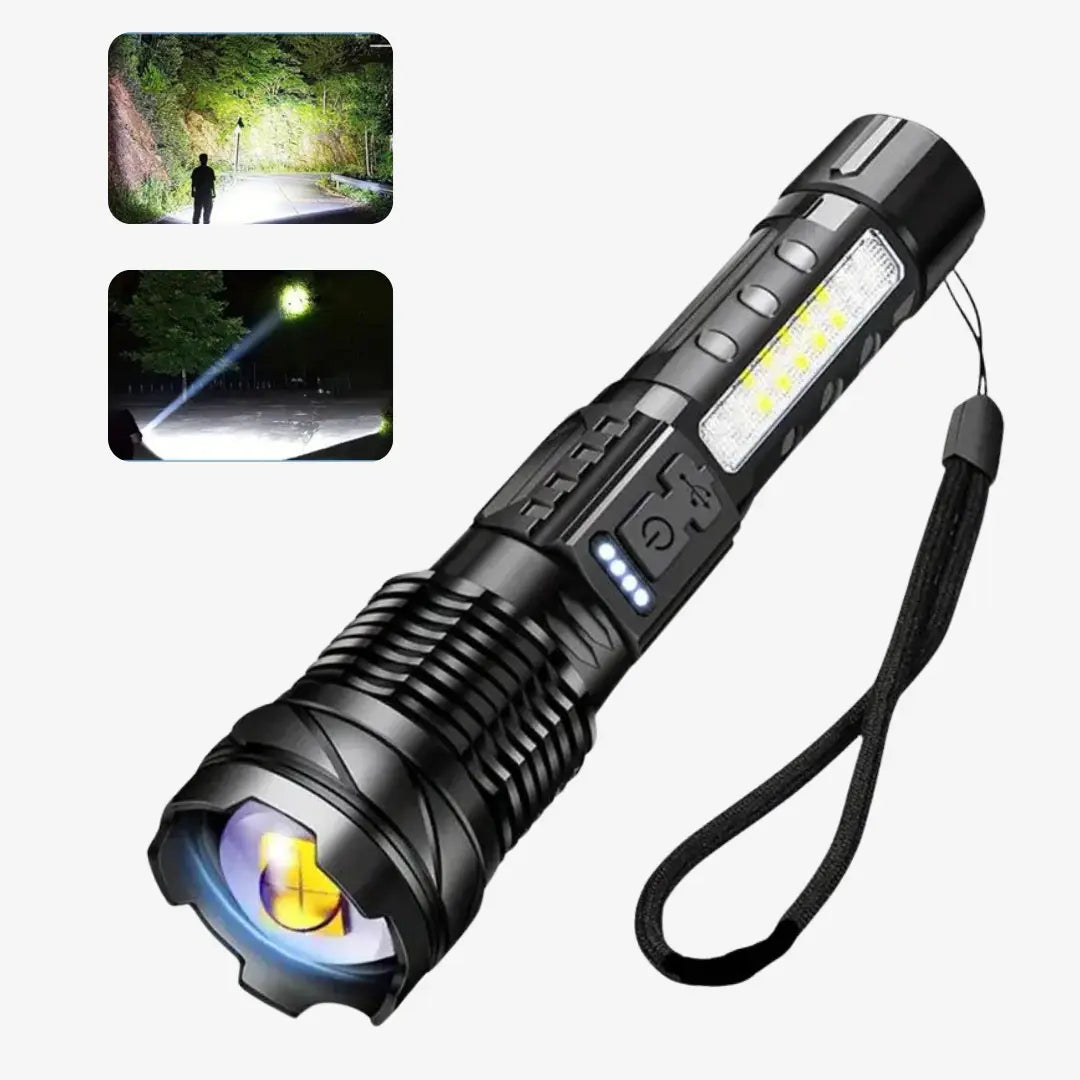Bright High Power LED Flashlight 5000 Lumens - Halri