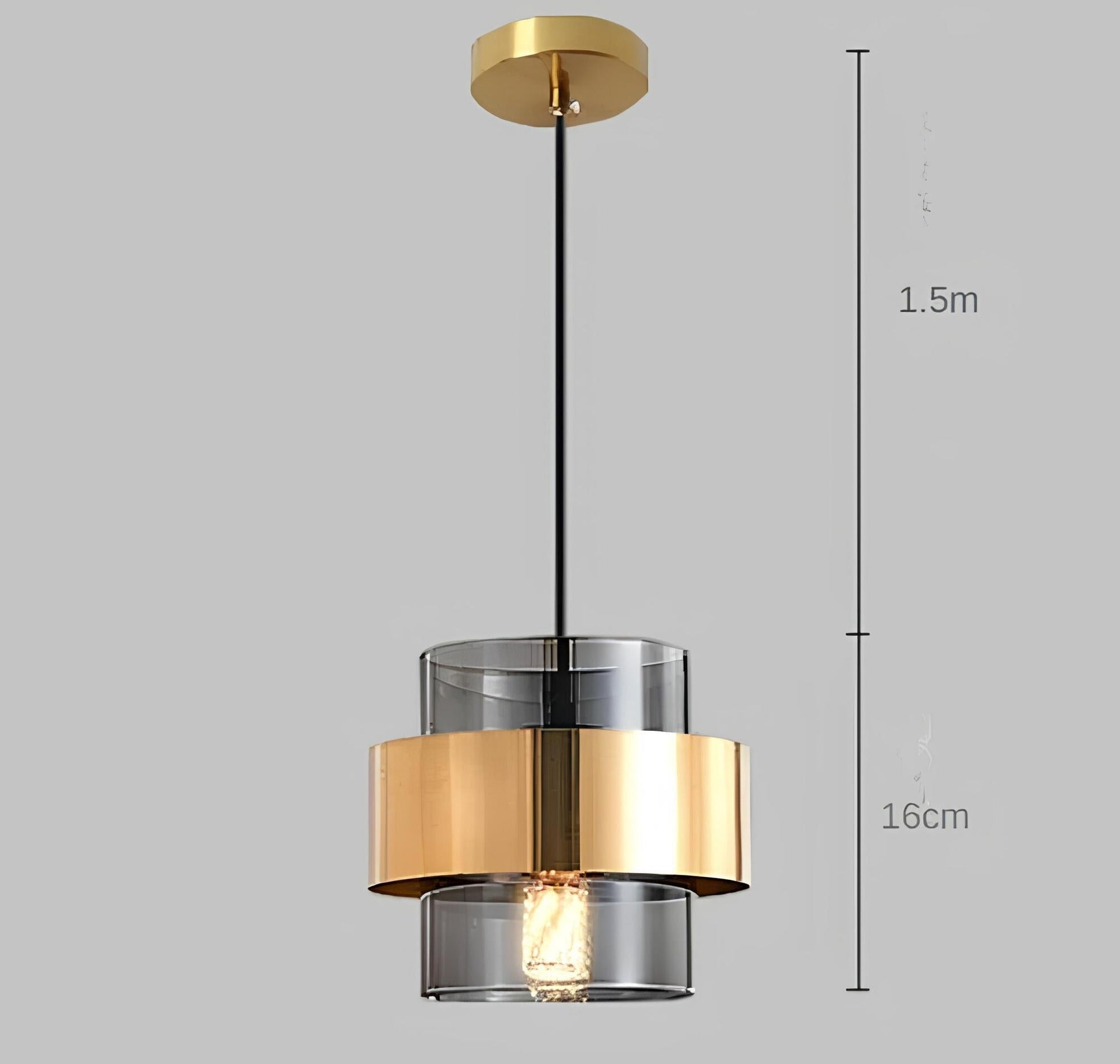 Sleek Glass Hanging Light - Halri