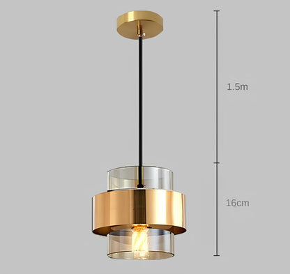 Sleek Glass Hanging Light