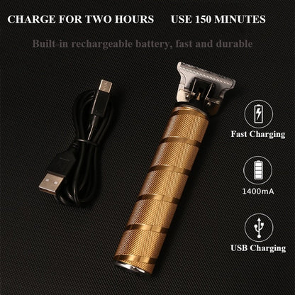 Premium Cordless Hair Trimmers for Men Gold Kit